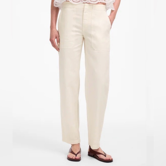 Madewell Women's Straight Leg Jeans - Cream size 31 style #NV175 SU25 - Picture 2 of 11